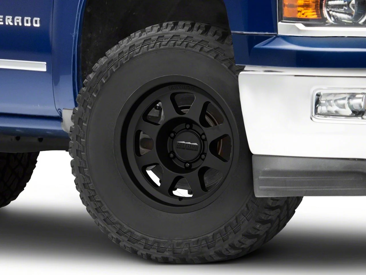 Method Race Wheels MR701 Matte Black 6-Lug Wheel; 17x8.5; 0mm Offset (14-18 Silverado 1500)
