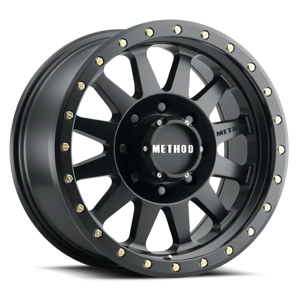 Method Race Wheels MR304 Double Standard Matte Black 8-Lug Wheel; 20x10; -18mm Offset (11-16 F-250 Super Duty)