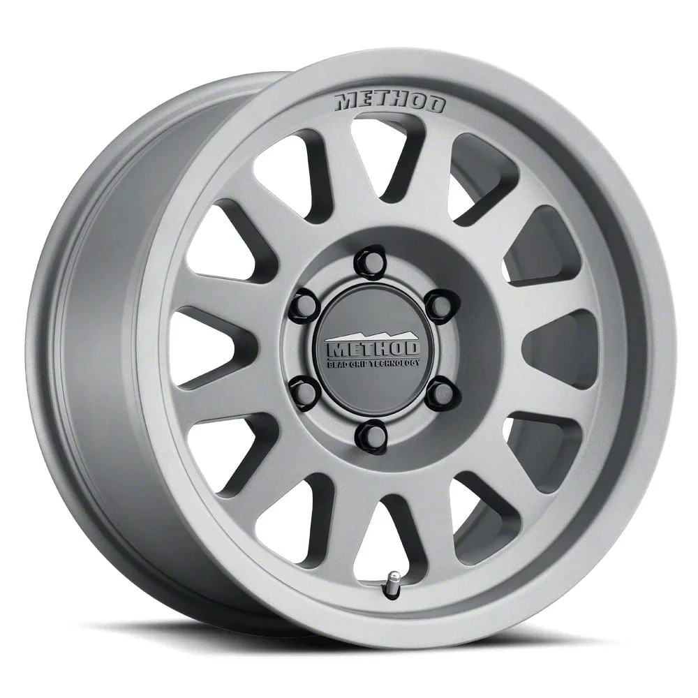 Method Race Wheels MR704 Matte Titanium 6-Lug Wheel; 17x8.5; 0mm Offset (14-18 Sierra 1500)