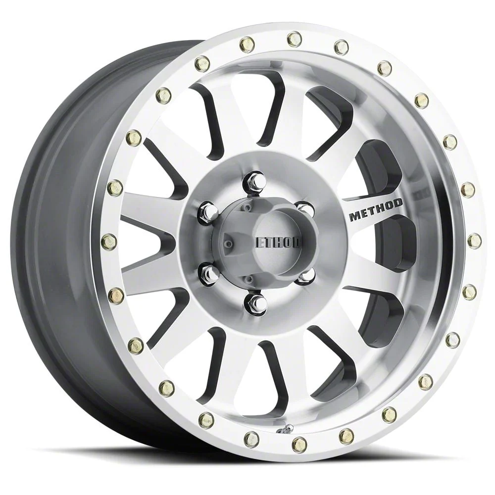 Method Race Wheels MR304 Double Standard Machined 6-Lug Wheel; 17x8.5; 0mm Offset (19-26 Silverado 1500)