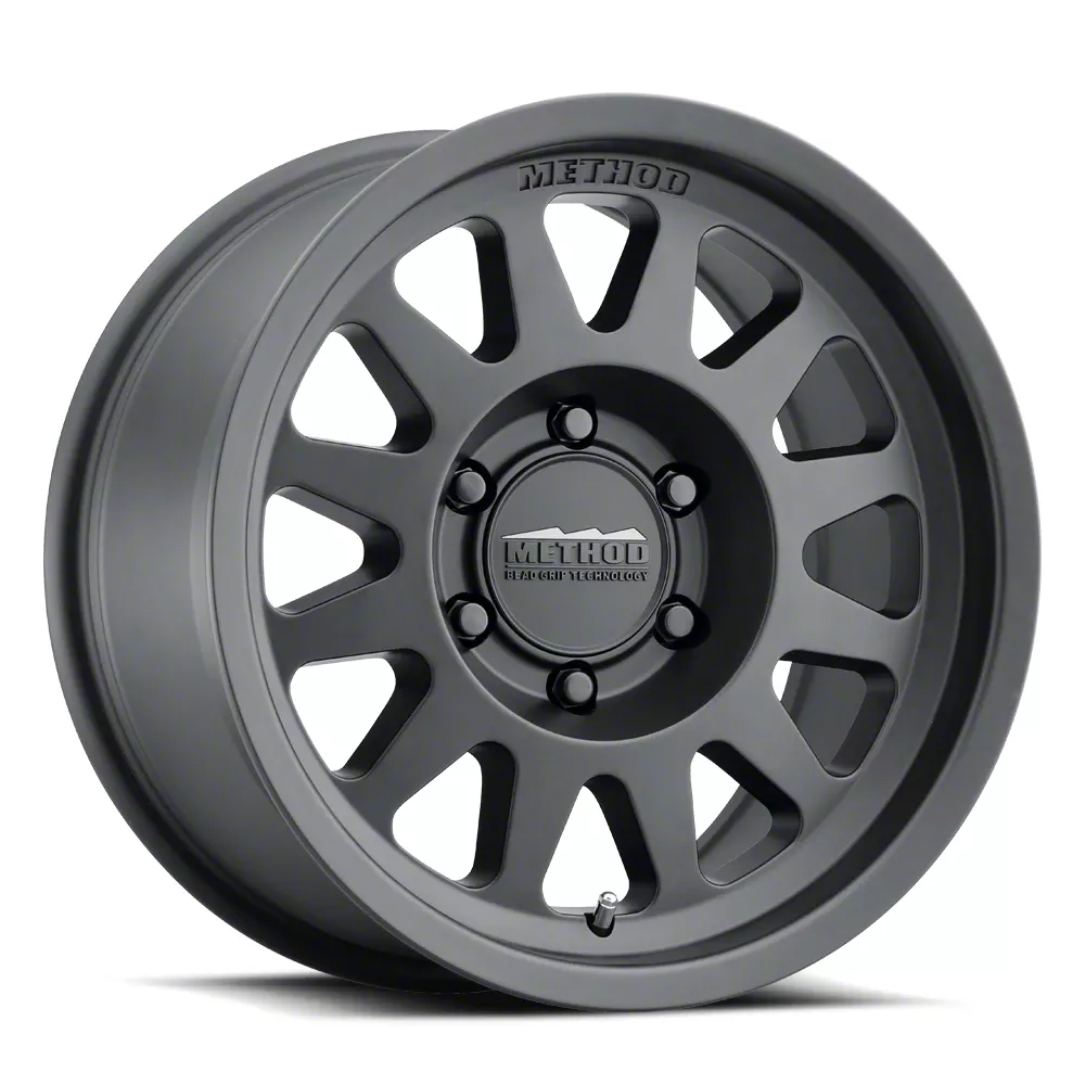 Method Race Wheels MR704 Matte Black 6-Lug Wheel; 17x8.5; 0mm Offset (19-26 Silverado 1500)