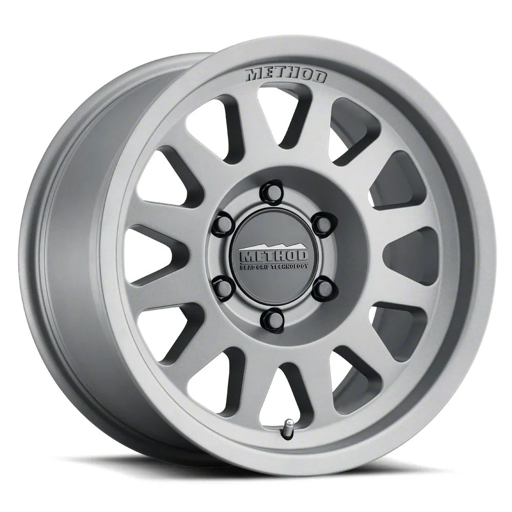 Method Race Wheels MR704 Matte Titanium 6-Lug Wheel; 17x8.5; 0mm Offset (19-26 Silverado 1500)