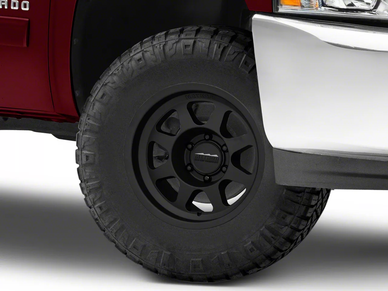 Method Race Wheels MR701 Matte Black 6-Lug Wheel; 16x8; 0mm Offset (07-13 Silverado 1500)
