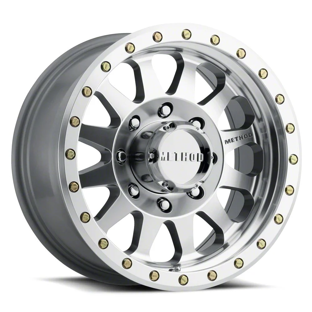 Method Race Wheels MR304 Double Standard Machined 8-Lug Wheel; 17x8.5; 0mm Offset (17-22 F-250 Super Duty)