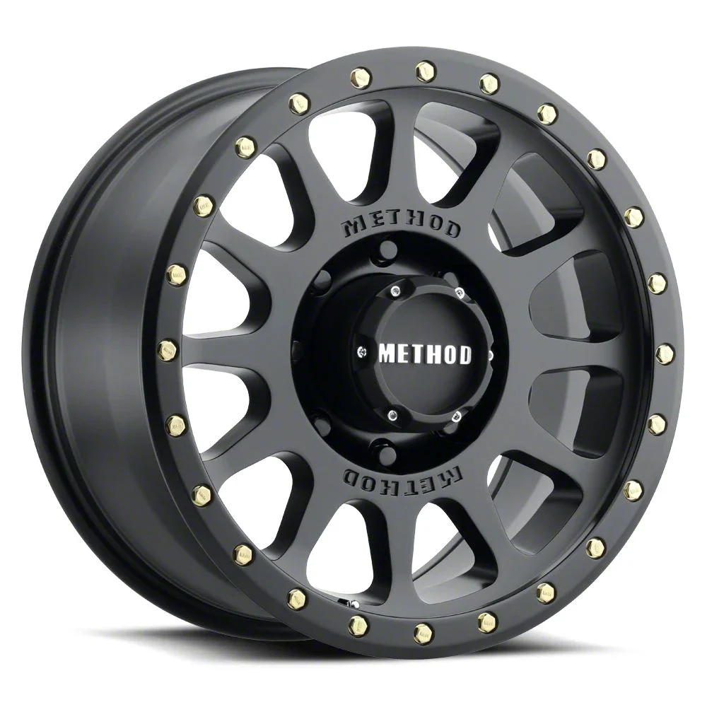 Method Race Wheels MR305 NV HD Matte Black 8-Lug Wheel; 18x9; 18mm Offset (17-22 F-250 Super Duty)