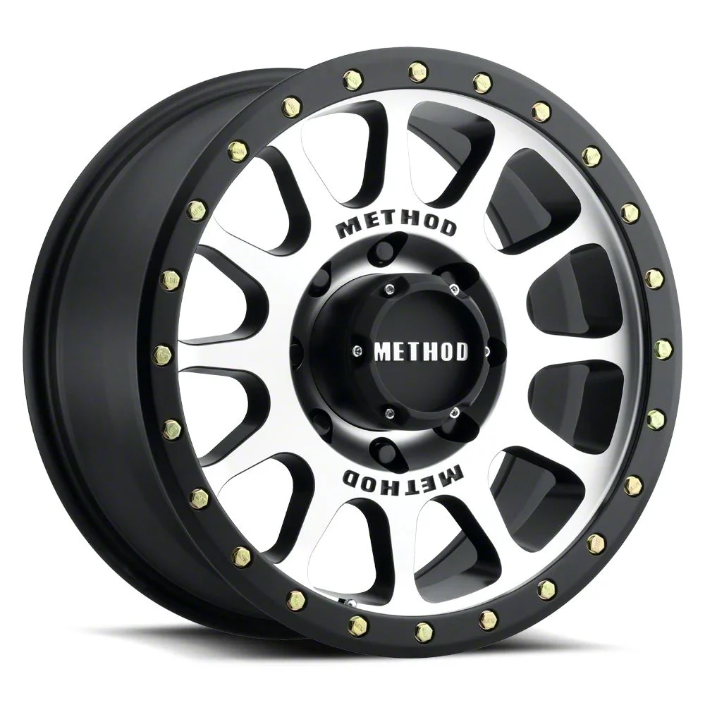 Method Race Wheels MR305 NV Matte Black Machined 8-Lug Wheel; 17x8.5; 0mm Offset (17-22 F-250 Super Duty)