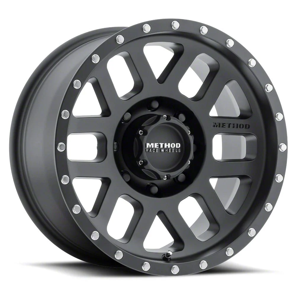 Method Race Wheels MR306 Mesh Matte Black 8-Lug Wheel; 18x9; -12mm Offset (17-22 F-250 Super Duty)