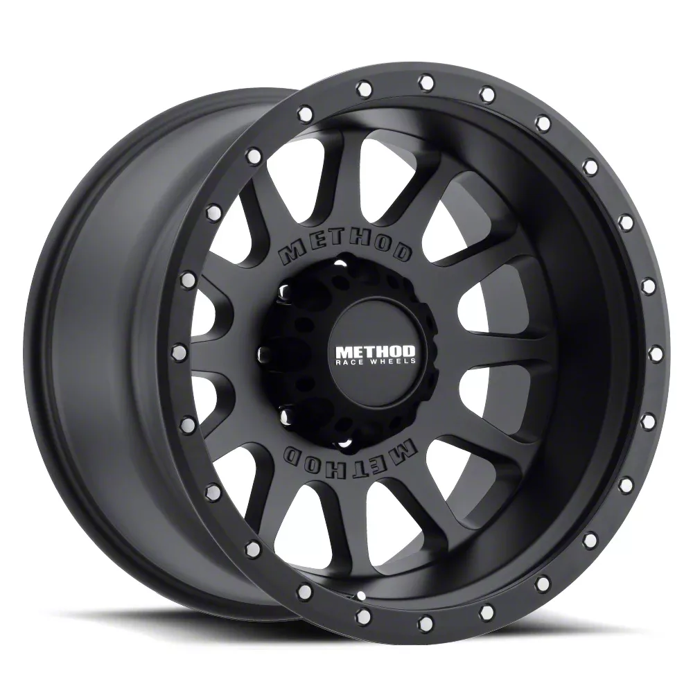 Method Race Wheels MR605 NV Matte Black 8-Lug Wheel; 20x10; -24mm Offset (17-22 F-250 Super Duty)