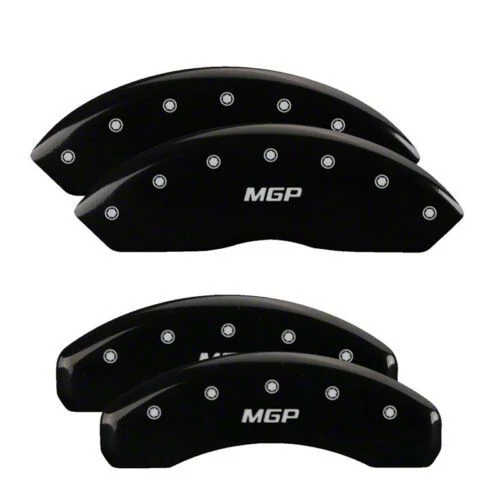 MGP Brake Caliper Covers with MGP Logo; Black; Front and Rear (19-23 Ranger)
