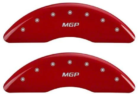 MGP Brake Caliper Covers with MGP Logo; Red; Front and Rear (13-22 F-250 Super Duty)