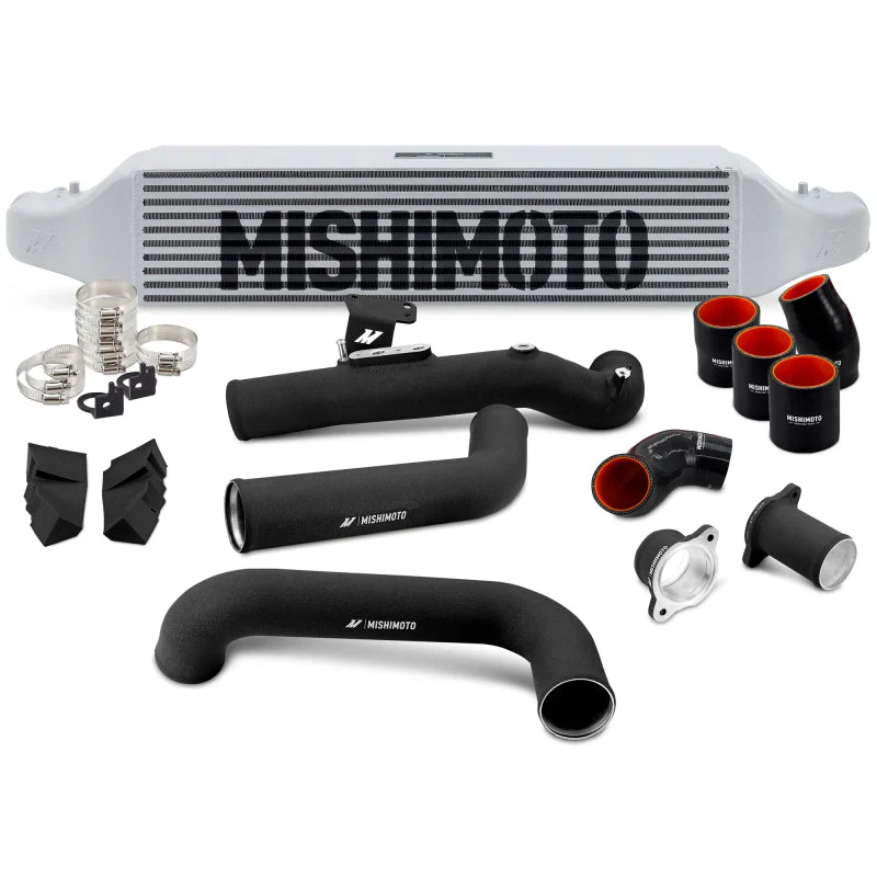 Mishimoto 2022+ Honda Civic 1.5T Intercooler Kit - Silver Intercooler - Black Pipes