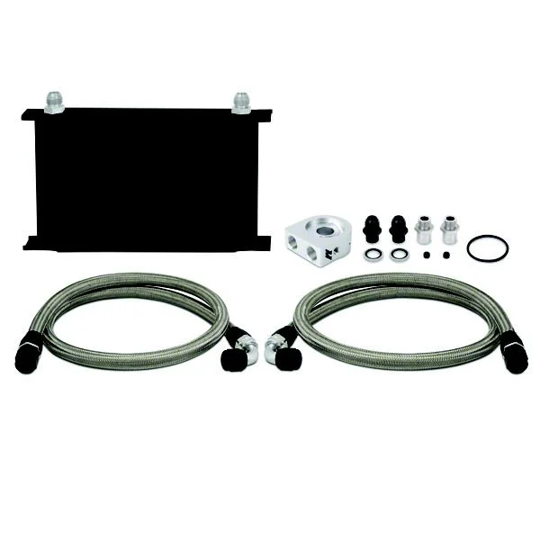 Mishimoto Universal 25-Row Non-Thermostatic Oil Cooler Kit; Black (Universal; Some Adaptation May Be Required)