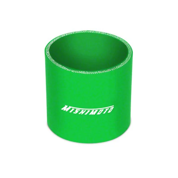 Mishimoto Silicone Straight Coupler; 2.50-Inch; Green (Universal; Some Adaptation May Be Required)