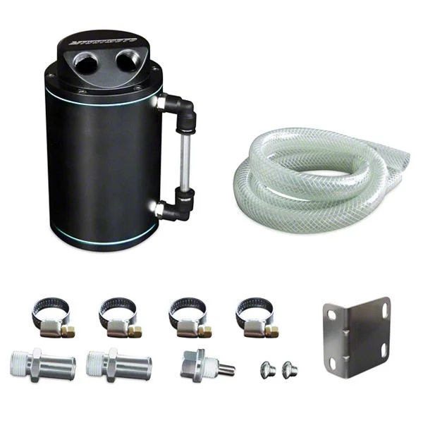 Mishimoto Oil Catch Can; Black (Universal; Some Adaptation May Be Required)