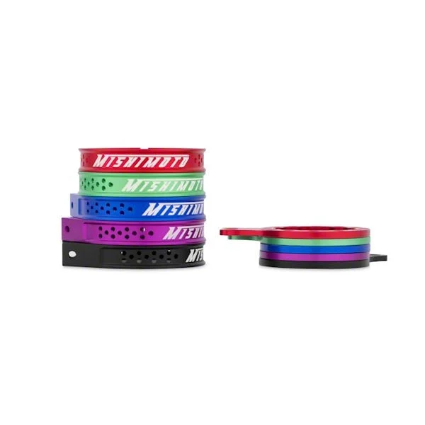 Mishimoto Replacement Bracket Set for Baffled Oil Catch Can; Red (Universal; Some Adaptation May Be Required)