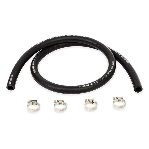 Mishimoto Universal Catch Can Hose; 1/2-Inch x 4-Foot (Universal; Some Adaptation May Be Required)