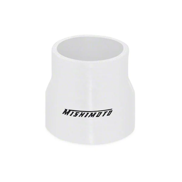 Mishimoto Silicone Transition Coupler; 2.50-Inch to 3-Inch; White (Universal; Some Adaptation May Be Required)
