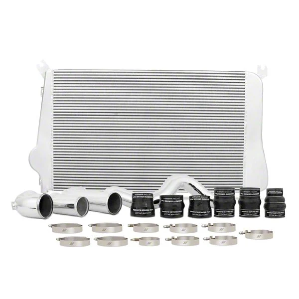 Mishimoto Performance Intercooler; Silver (11-16 6.6L Duramax Silverado 3500 HD)