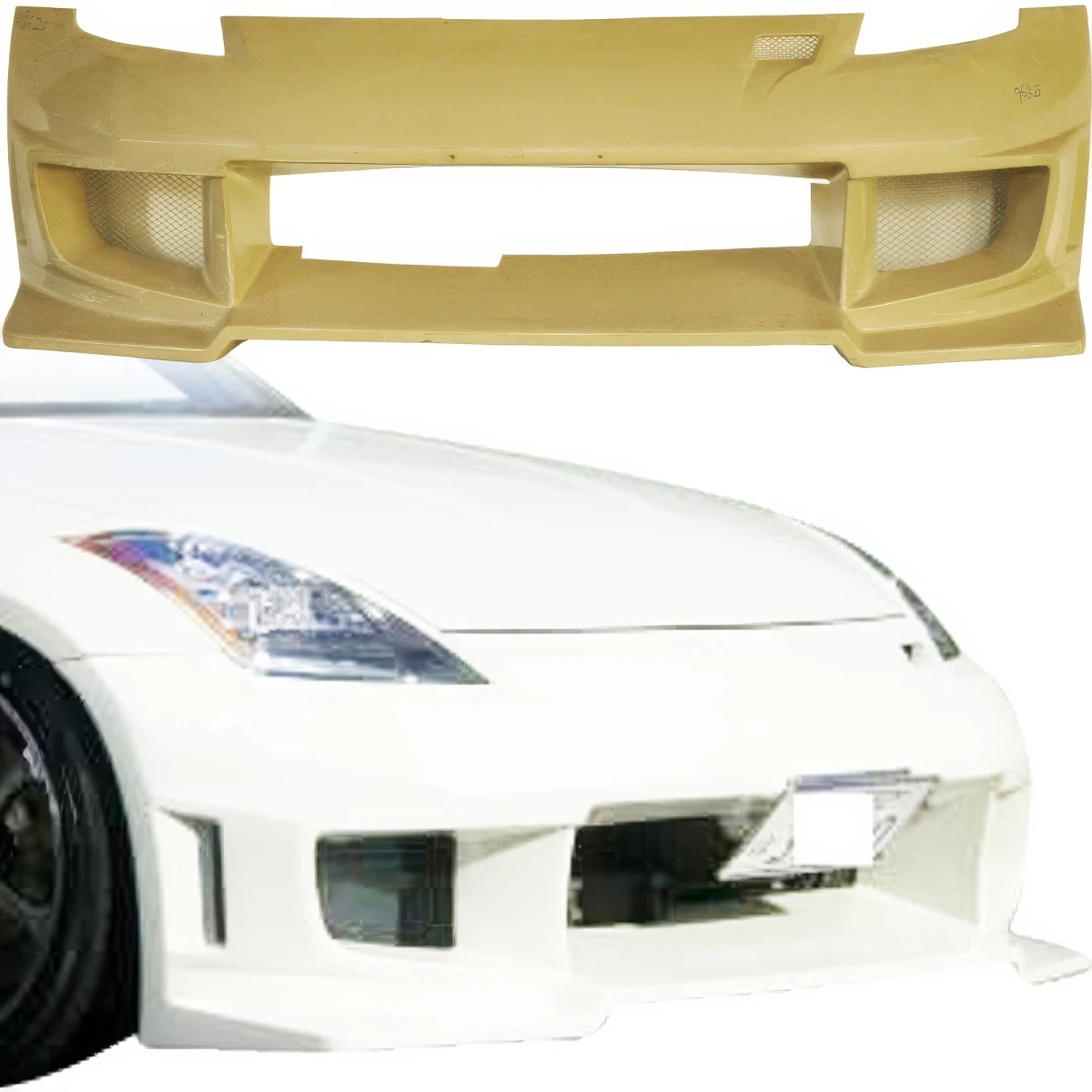 FRP BOME v1 Front Bumper > Nissan 350Z (Z33) 2003-2008 - 100113