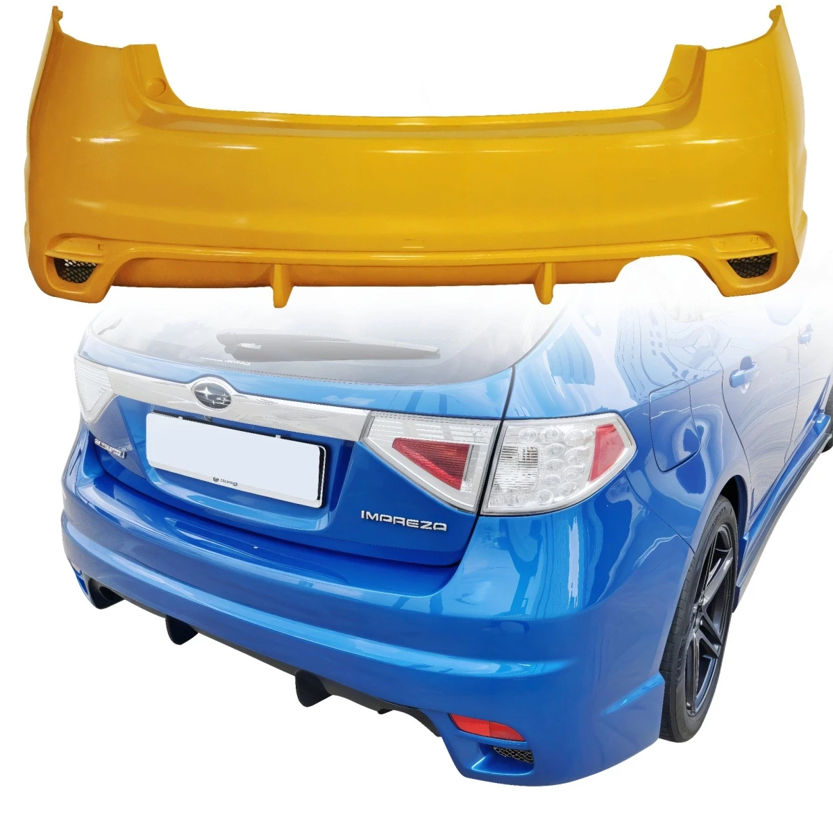 FRP ING Rear Bumper > Subaru WRX (GH) 2011-2014 > 5dr Hatchback - 110017