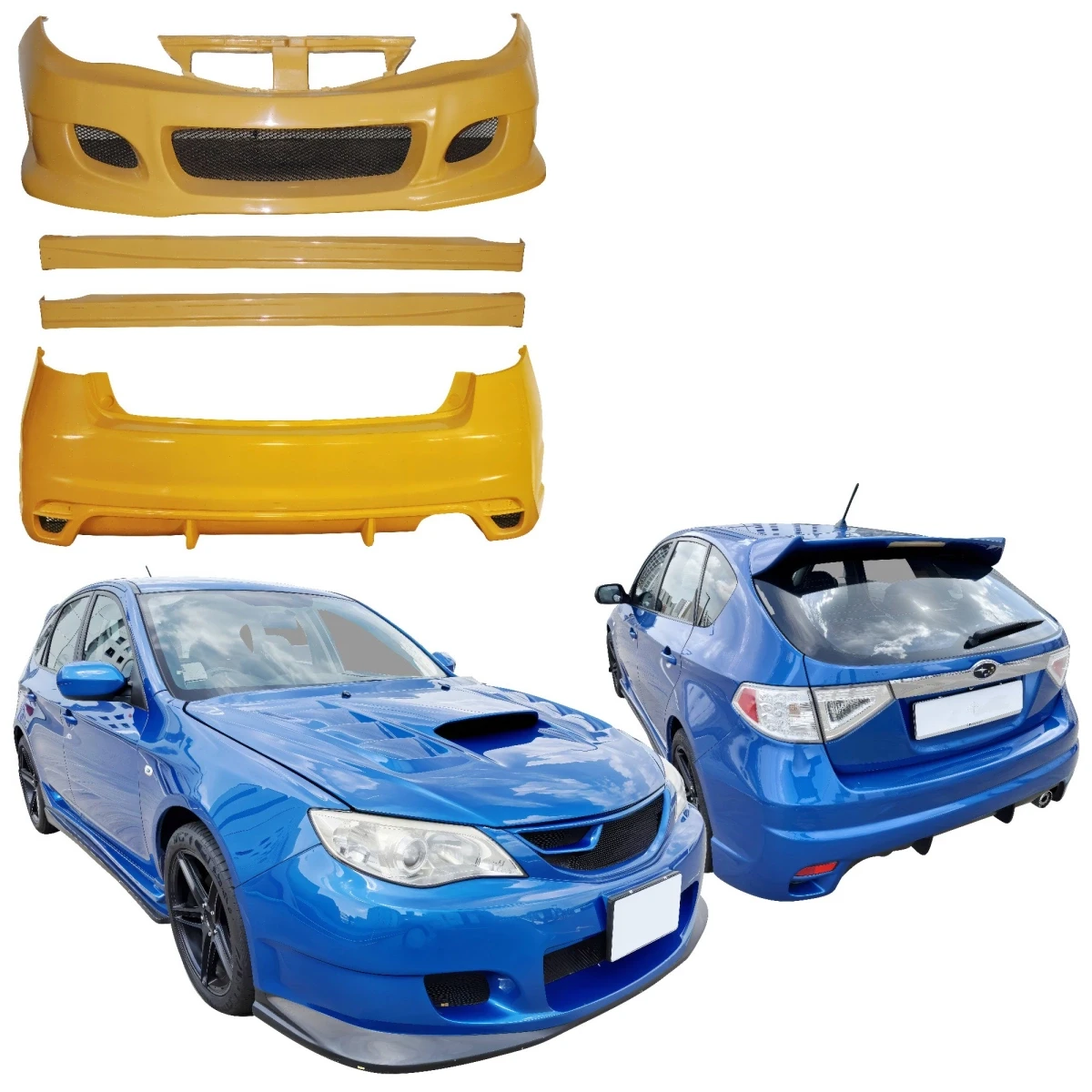 FRP ING Body Kit 4pc > Subaru WRX (GH) 2011-2014 > 5dr Hatchback - 110018