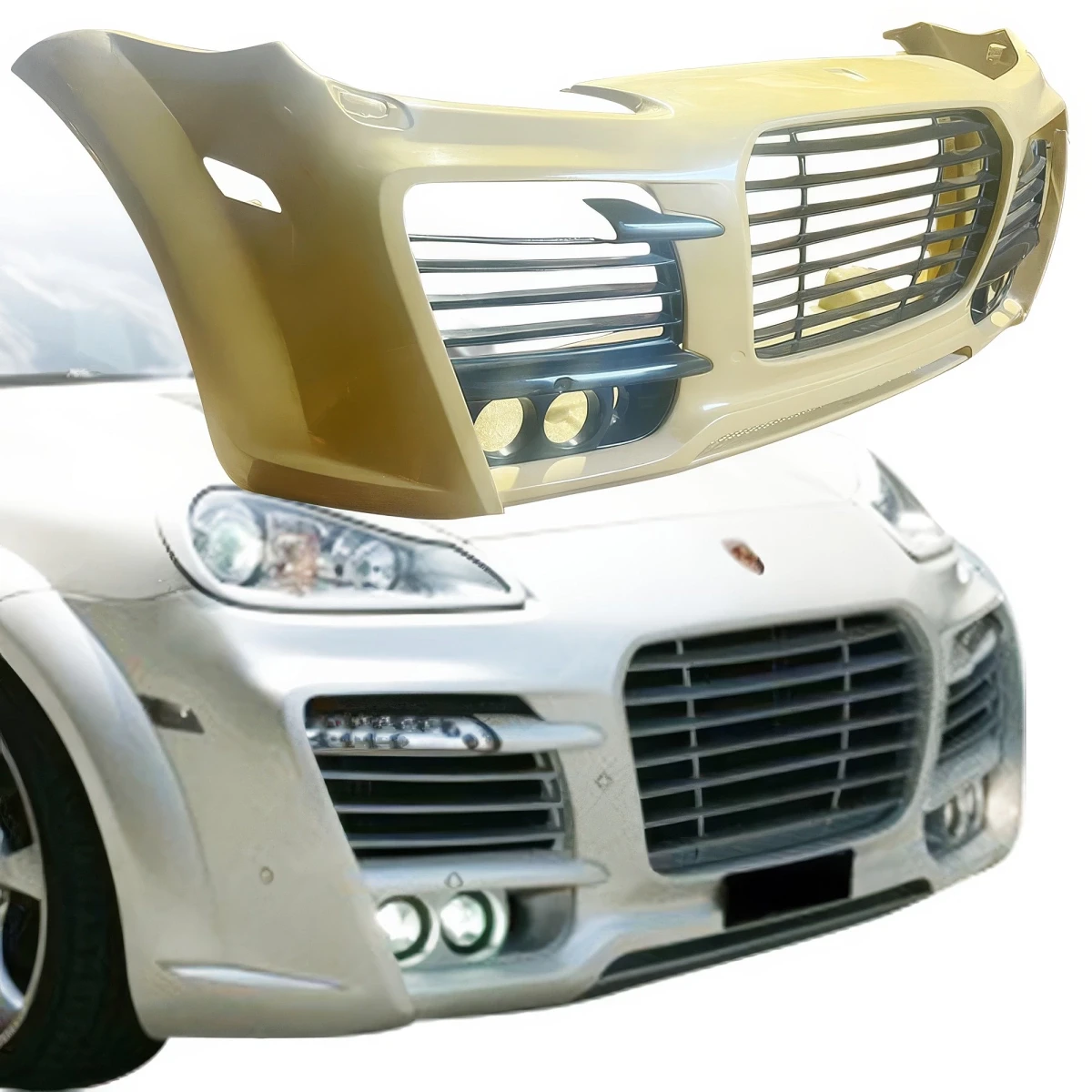 FRP TART Front Bumper w Grilles > Porsche Cayenne (957) 2008-2010 - 110023