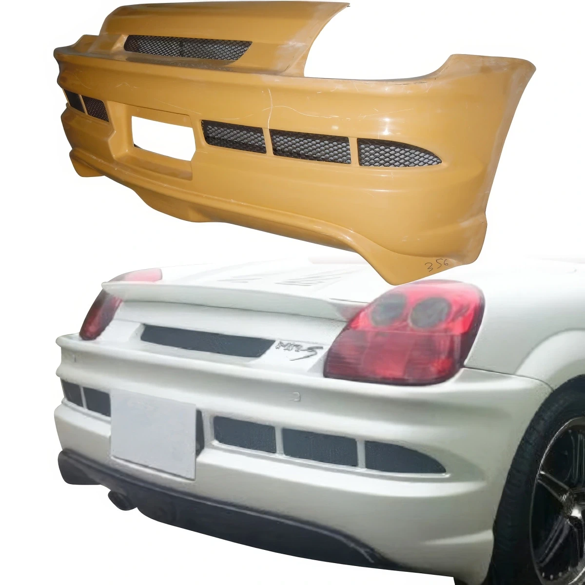 FRP TRIA Rear Bumper > Toyota MRS MR2 Spyder 2000-2005 - 110089