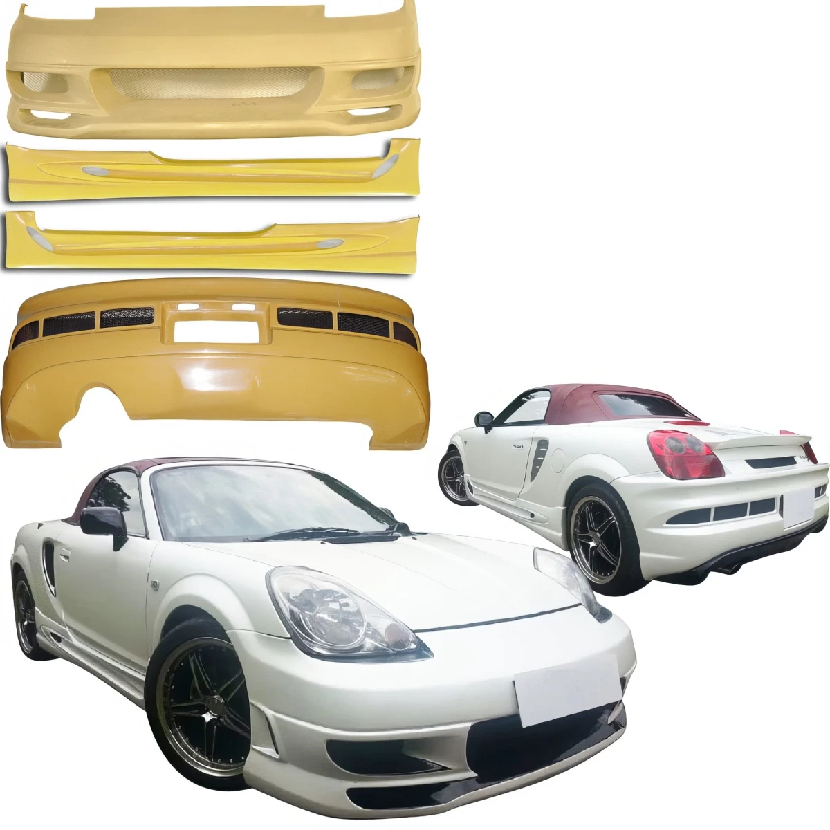 FRP TRIA Body Kit 4pc > Toyota MRS MR2 Spyder 2000-2005 - 110090