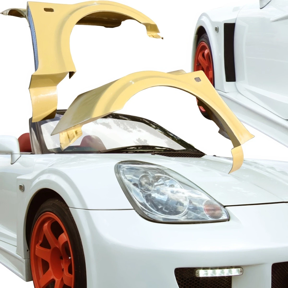 FRP WI Wide Body Fenders (front) > Toyota MRS MR2 Spyder 2000-2005 - 110092