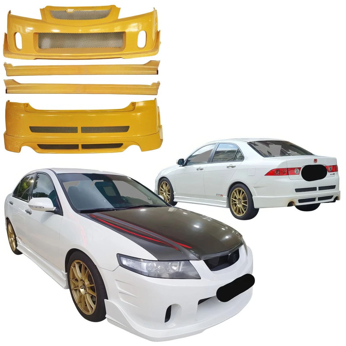 FRP BCLU Body Kit 4pc > Acura TSX 2004-2008 - 110112