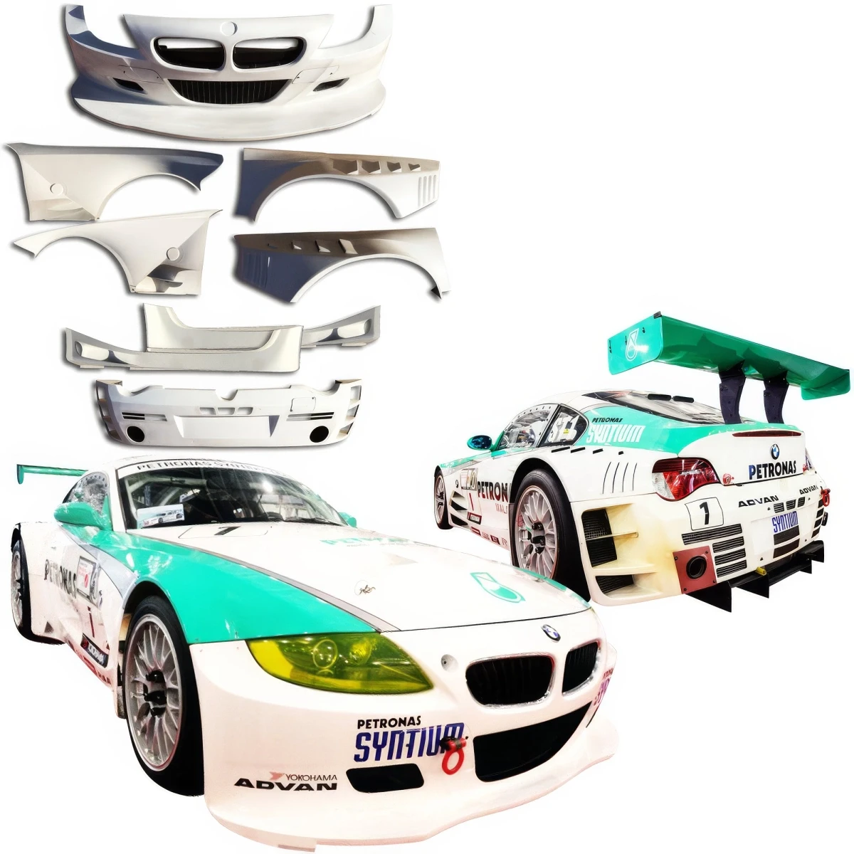 FRP GTR Wide Body Kit 8pc > BMW Z4 M (E86) 2006-2008 > 3dr Coupe - 110118