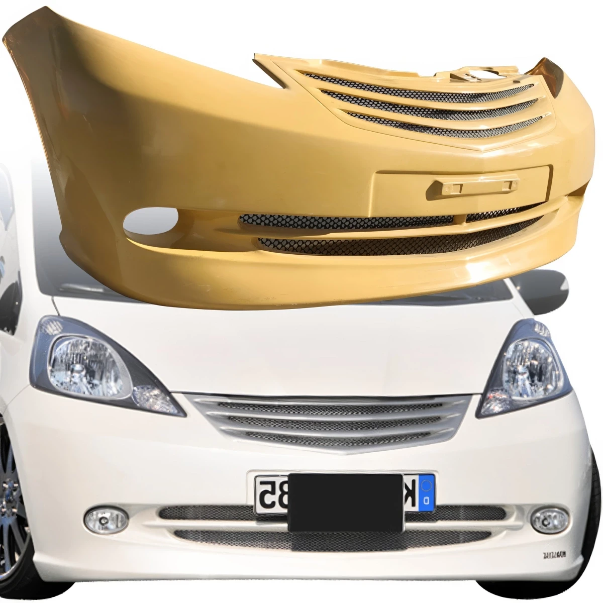FRP NOBL Front Bumper > Honda Fit 2009-2013 - 110123
