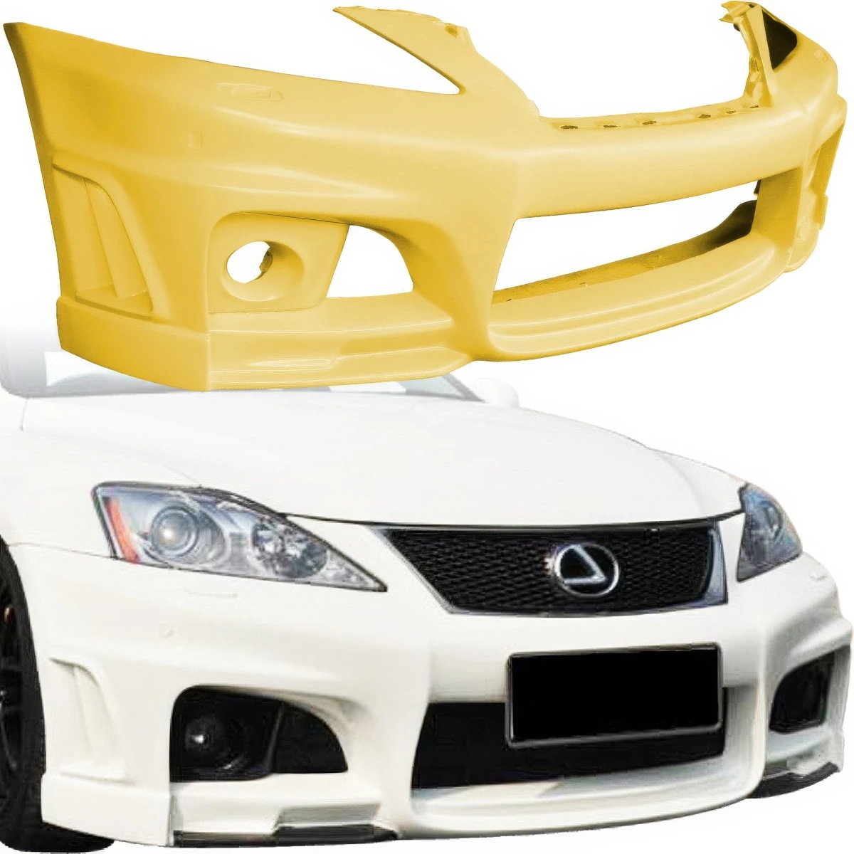 FRP WAL BISO Front Bumper > Lexus IS F 2012-2013 - 110131