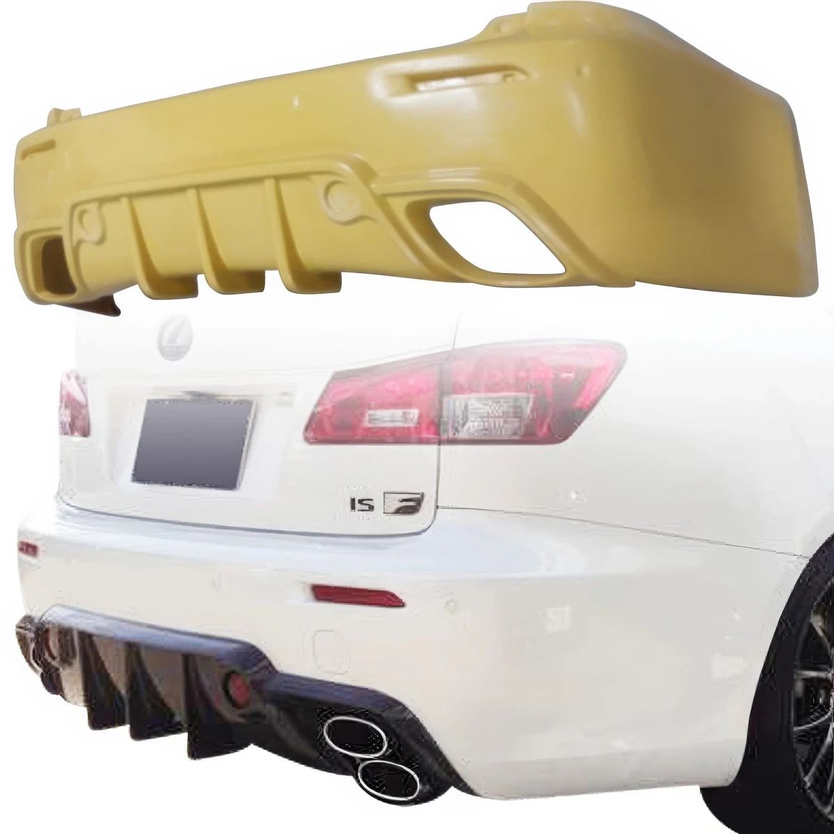 FRP WAL BISO Rear Bumper > Lexus IS F 2012-2013 - 110134