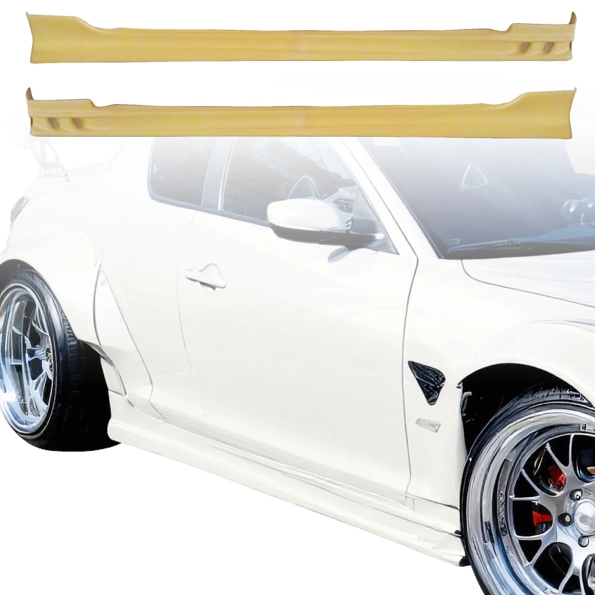 ModeloDrive FRP RAME Side Skirts for Mazda RX-8 SE3P 2004-2011