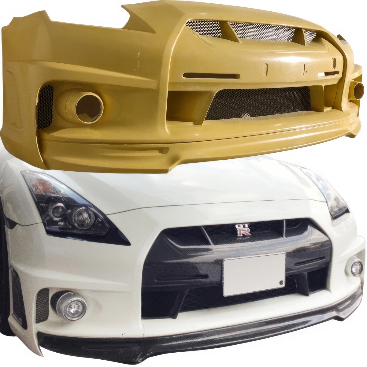 FRP WAL BISO Front Bumper > Nissan GT-R GTR (R35) 2009-2015 - 110261
