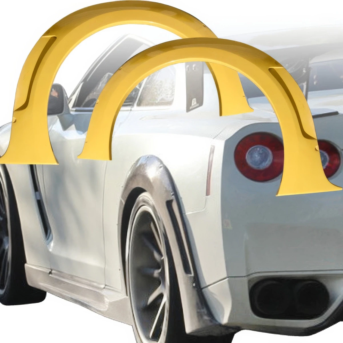 FRP WAL BISO Wide Body Fender Flares (rear) > Nissan GT-R GTR (R35) 2009-2015 - 110264
