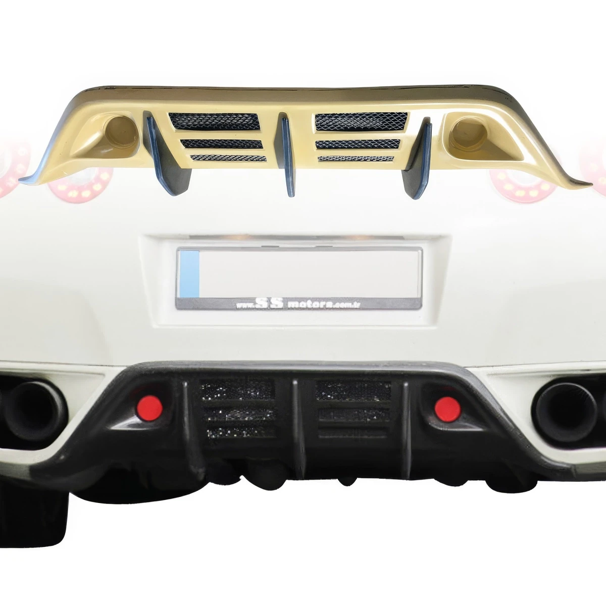 FRP WAL BISO Rear Diffuser /w fins > Nissan GT-R GTR (R35) 2009-2015 - 110265