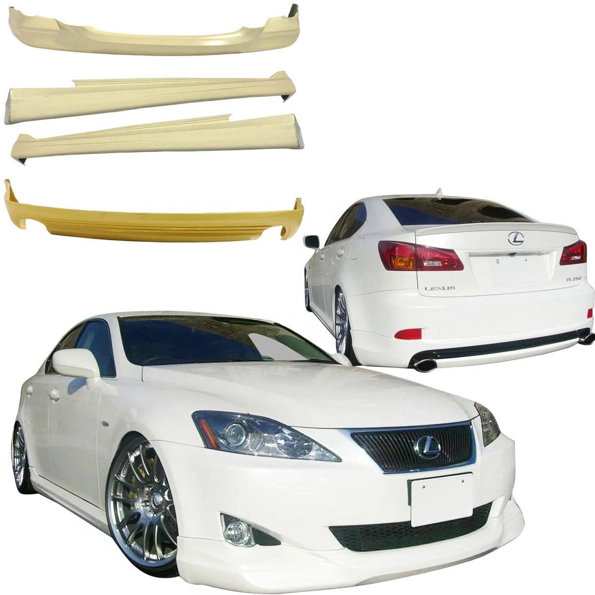 FRP ING Body Kit 4pc > Lexus IS250 2006-2013 > 4-Door Sedan - 110284