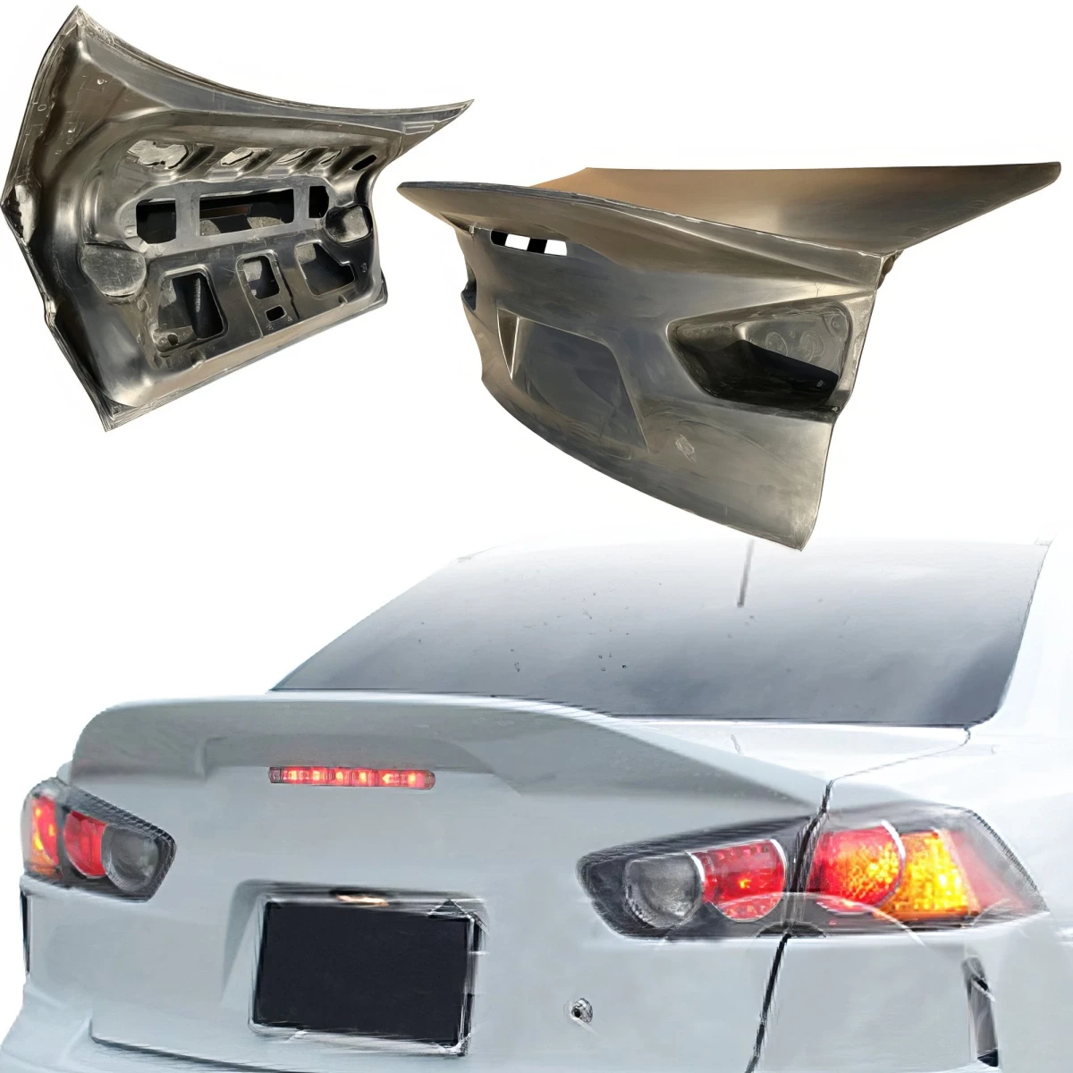 FRP HL Duckblil Trunk > Mitsubishi Lancer 2010-2015 - 110359