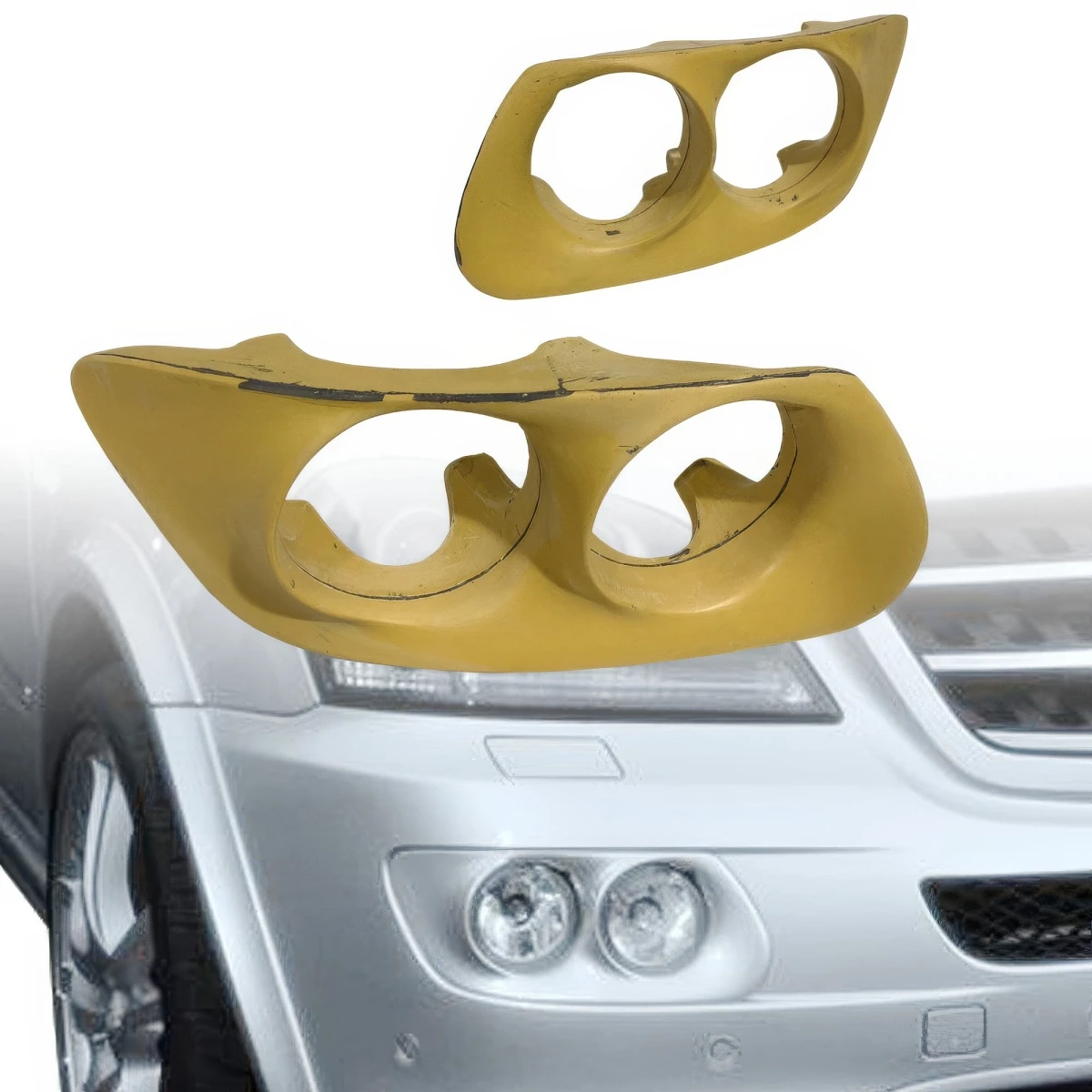 FRP BRAB Front Fog Light Covers > Mercedes-Benz M-Class (W164) 2006-2008 - 110373