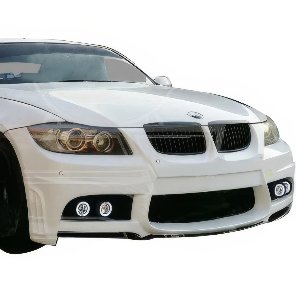Model O'Drive FRP Wal Biso Front Bumper for BMW 3 Series E90 (2007-2010)