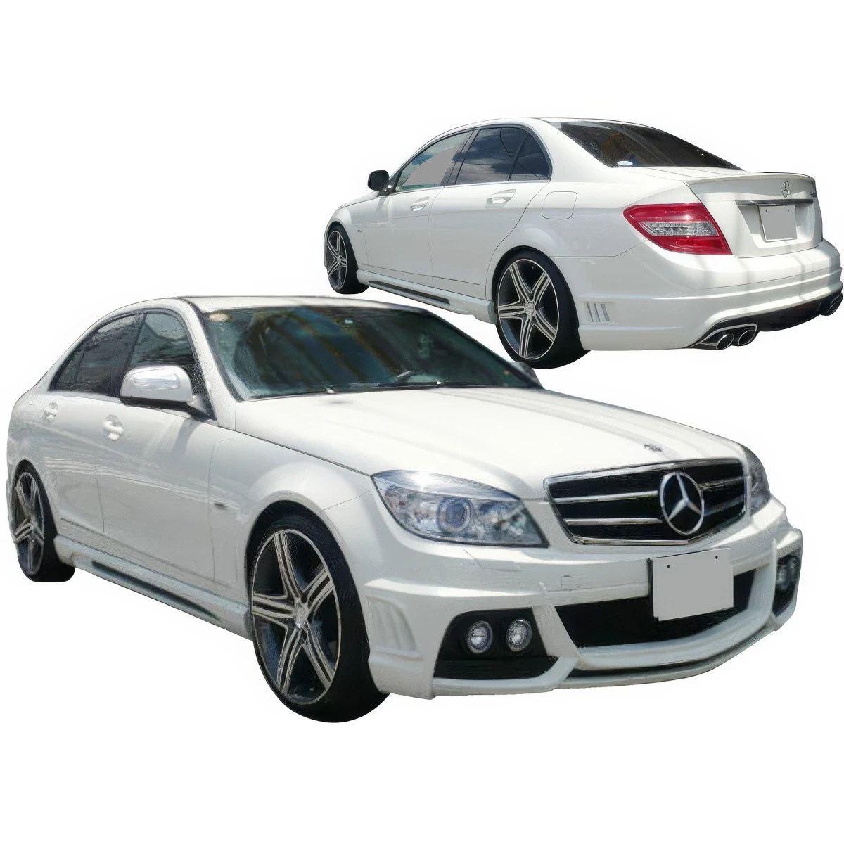 FRP WAL BISO Body Kit 4pc > Mercedes-Benz C-Class (W204) 2008-2011 > 4-Door Sedan - 110449