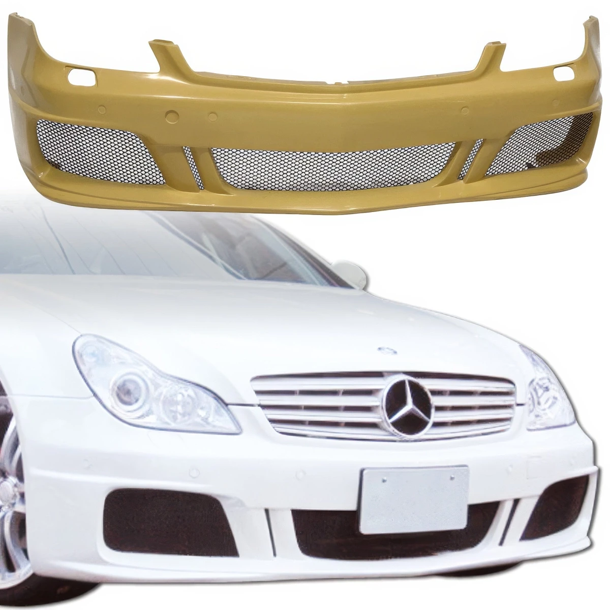 FRP BRAB Front Bumper > Mercedes-Benz CLS-Class (W219) 2006-2008 - 110457