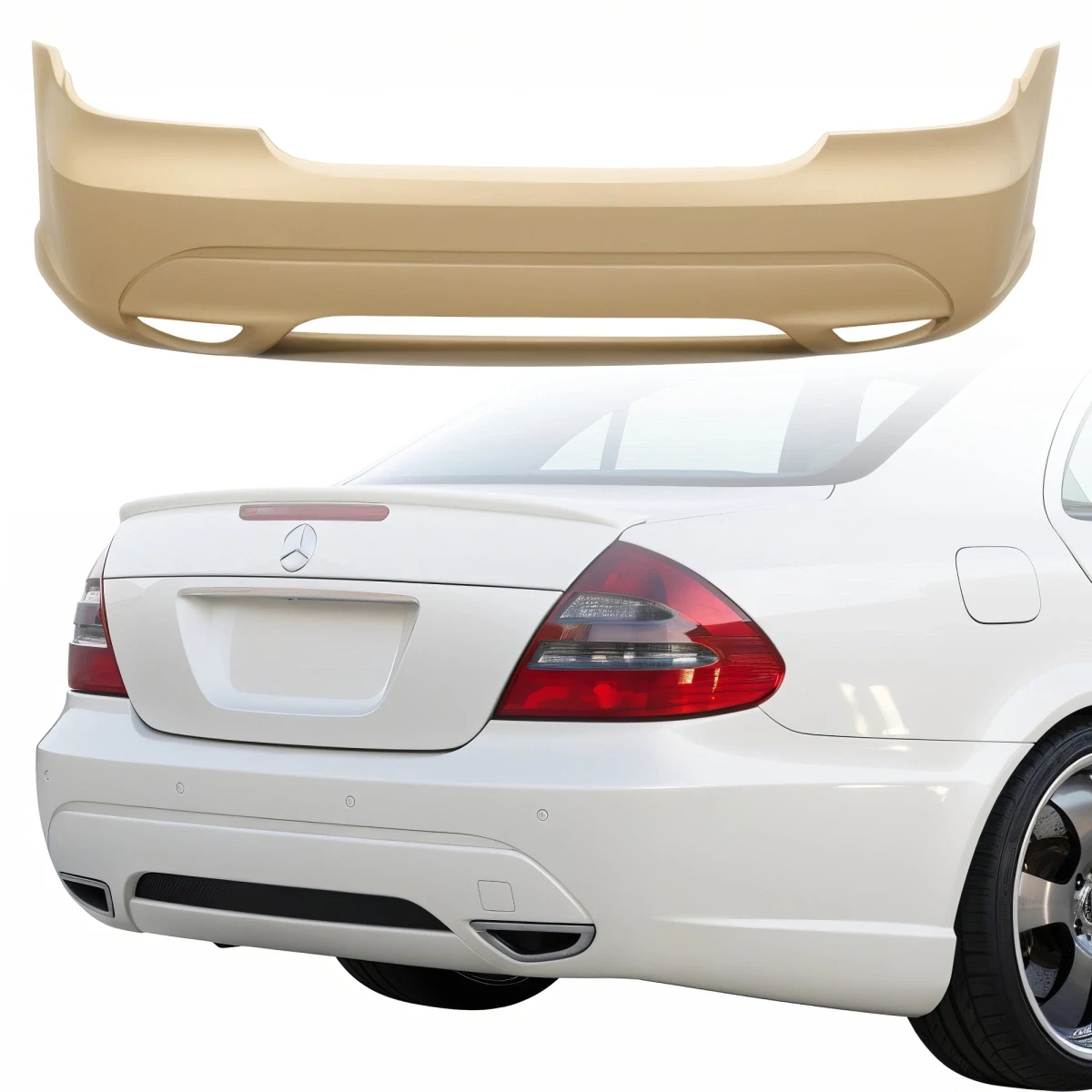 FRP LORI Rear Bumper > Mercedes-Benz E-Class (W211) 2003-2009 - 110468