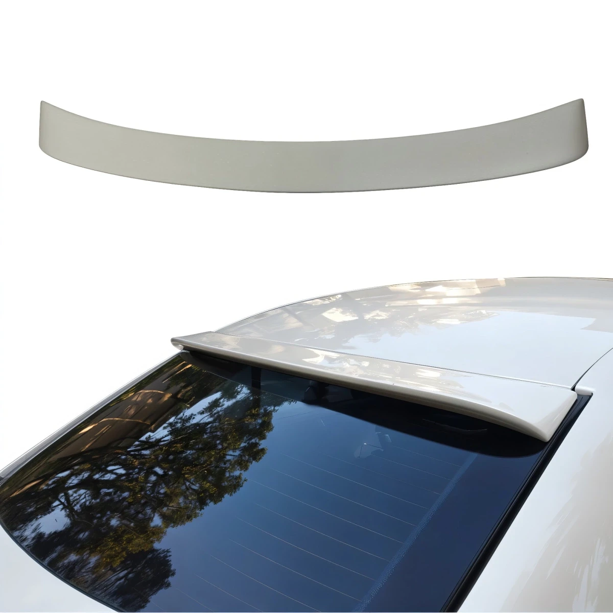 FRP LORI Roof Spoiler Wing (Notchless) > Mercedes-Benz E-Class (W211) 2007-2009 - 110471