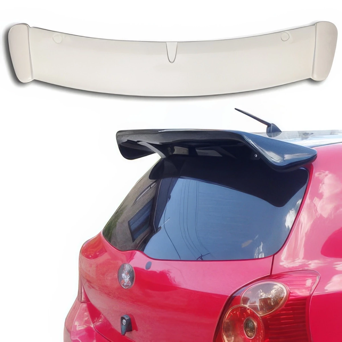 ModeloDrive FRP CON Roof Spoiler Wing for Toyota Yaris 2007-2011