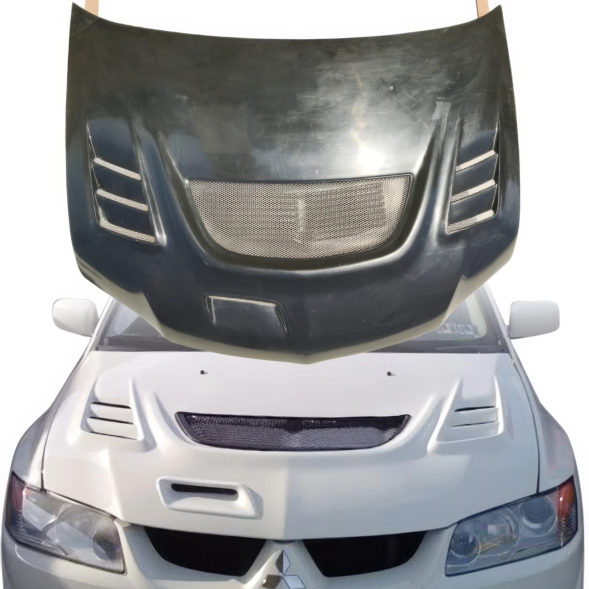 FRP GIAL Vented Hood > Mitsubishi Evolution EVO8 EVO9 2003-2006 - 110583
