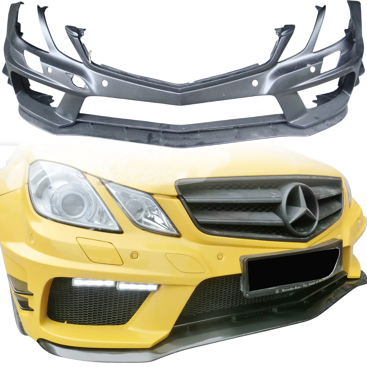 FRP PDES Wide Body Front Bumper w Canards > Mercedes-Benz E-Class (C207) 2010-2013 > 2dr Coupe - 110609