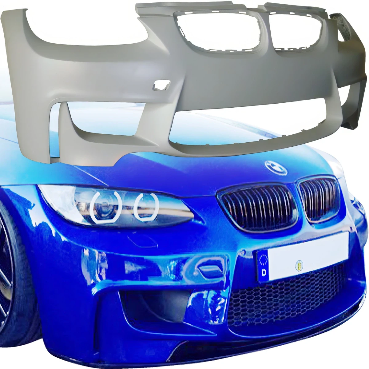 ModeloDrive FRP 1M-Style Front Bumper for BMW 3-Series E92 2007-2010